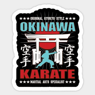 Cool Karate Do Martial Arts Design With Kanji Sticker